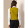 INSPIRE CHIC Women's Steampunk Velvet Sleeveless Button-Down V-Neck Suit Vest - 4 of 4