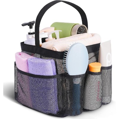 Bath Storage Bag Portable Shower Caddy Dorm with 8-Pocket Large Capacity,Shower Bag for Beach,Swimming,Gym