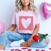 Simply Sage Market Women's Checkered Heart Cut Out Short Sleeve Graphic Tee - 2 of 4