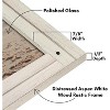 Americanflat 18x24 Rustic Picture Frame in White with Textured Wood and Plexiglass - Horizontal and Vertical Formats for Wall - 3 of 4