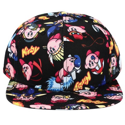 Kirby Sublimated all Over print Flat Bill Snapback Hat
