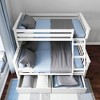 Twin XL Over Queen Bunk Bed With Storage Drawers - 4 of 4