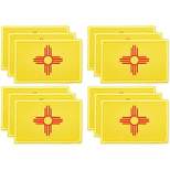Okuna Outpost 12 Pack Woven Iron On State Patches, New Mexico Flag Appliques (3 x 2 in)