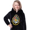 Harry Potter Hogwarts Costume Kids Wearable Blanket Pullover Robe Black - 3 of 4