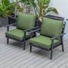 LeisureMod Walbrooke Polyester Modern Outdoor Armchair with Aluminum Frame and Removable Cushions - 2 of 4