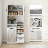 71" Tall Kitchen Pantry Cabinet，Adjustable Shelf, Freestanding - 3 of 4