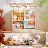 Vynxaria Bookshelf Series 24 in. Wide  3 / 4 Shelf Kids Bookcase with Side Pockets for Nurseries Playrooms and Classrooms - 4 of 4