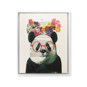Coco de Paris Flower Panda Framed Art Canvas - Society6 - 1 of 3