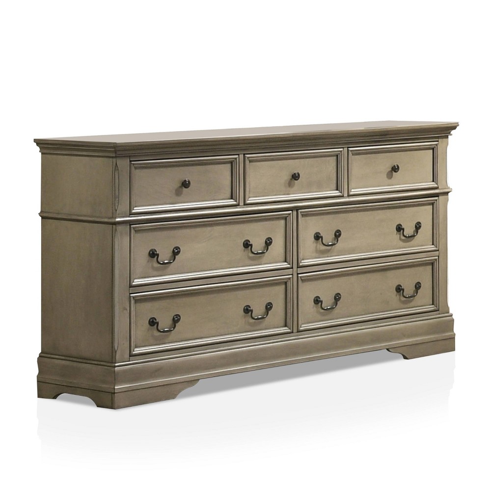 Photos - Dresser / Chests of Drawers Kritan 7 Drawer Dresser Antique Warm Gray - HOMES: Inside + Out