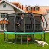 Jump Into Fun 14FT Outdoor Trampoline for Kids With Ladder,  Enclosure Net, Anti Rust Coating, Basketball Hoop For Kids and Adults - 4 of 4