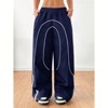 Clotth Womens Wide Leg Cargo Pants Y2k Baggy Parachute Sweatpants Casual Streetwear Loose Rave Pants High Street  Design Trousers - 2 of 4