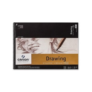 Canson Classic 18" x 24" Wire Bound Drawing Sketch Pad 24 Sheets/Pad (29634) - 1 of 1