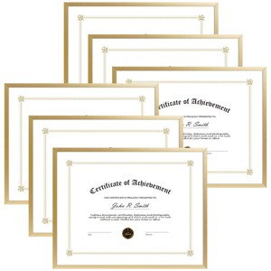 Golden State Art 8.5x11 Diploma Aluminum Picture Frame 0.83 Inch Thickness for 8.5x11 Photo - Pack of 6 - 1 of 4