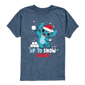 Boys' - Disney - Stitch Up To Snow Good Short Sleeve Graphic T-Shirt - 1 of 4