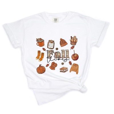 Simply Sage Market Plaid Fall Vibes Collage Garment Dyed Tee