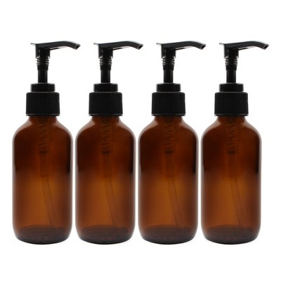 Cornucopia Brands- 16oz Glass Bottles With Black Pumps, Caps And