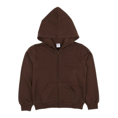 Leveret Kids Zipper Sweat Hoodie Brown 6 Year : Target