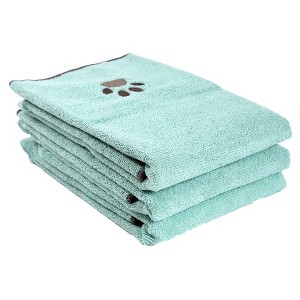 John Ritzenthaler Co. Embroidered Microfiber Pet Towel, Small, Set of Three - 1 of 4