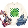Simply Sage Market Women's Clover Eyes Smiley Long Sleeve Garment Dyed Tee - 3 of 4