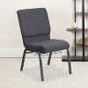 Flash Furniture HERCULES™ Series Auditorium Chair - Chair with Storage - 19inch Wide Seat - Dark Gray Fabric/Silver Vein Frame - 2 of 4