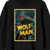 Universal Monsters The Wolf Man, A Night to Dismember! Men's Black Crew Neck Sweatshirt - 2 of 2