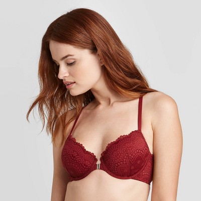 Women's Ace Lightly Lined Lace Demi Racerback Bra - Auden™ Berry Red 34DD –  Target Inventory Checker – BrickSeek