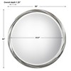 Uttermost Orion Silver Round Mirror - image 3 of 4