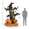 Syemin Inflatable Holiday Decorations Halloween Inflatable Dead Tree Pumpkin Kalolary Halloween Decoration Yard Lawn Decor, Brown, 39.5"*82.7"*94.5" - 2 of 4