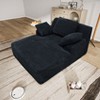 Racxily 51" Chaise Lounge Chair, Oversized Plush Corduroy Sleeper Couch for Living Room, No Assembly - 3 of 4