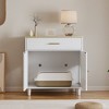 LOVMOR Hidden Litter Box Furniture Cat Litter Box Enclosure with Scratch Pad - 3 of 4