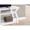Monarch Specialties Tv Stand 60 Inch Console Media Entertainment Center Storage Shelves Living Room Bedroom Laminate White Contemporary Modern - 3 of 4