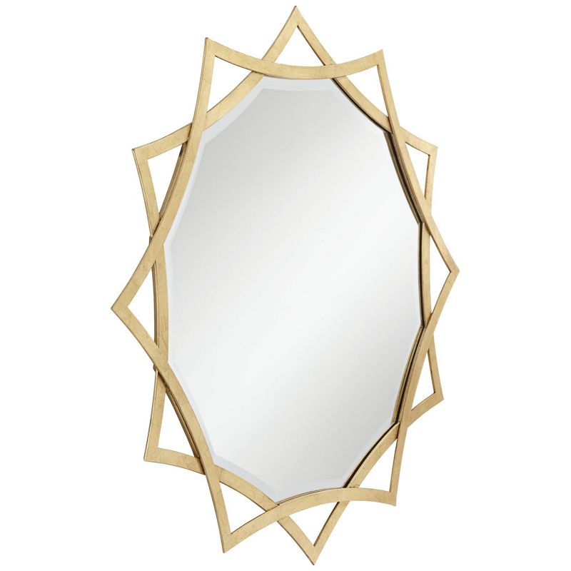 Uttermost Sola Sonnet Sunburst Vanity Decorative Accent Wall Mirror Modern Beveled Gold Iron Frame 34" Wide for Bathroom Bedroom Living Room Entryway, 5 of 8