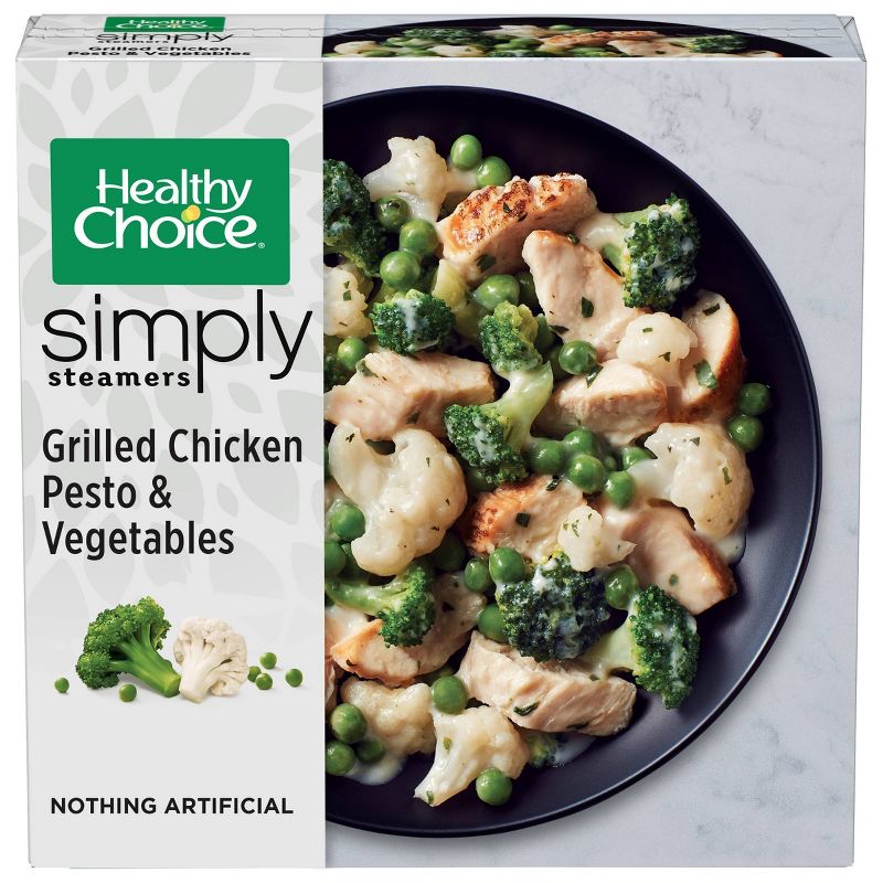 Healthy Choice Simply Steamers Frozen Grilled Chicken Pesto and Vegetables - 9.15oz, 1 of 5