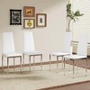 Sapphtopaz Modern Dining Chairs Set with Diamond Quilted High-Back PU Leather Dining Chair with Metal Legs Kitchen Chair for Dining Room - 2 of 4