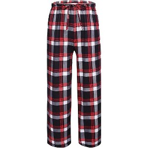 Ekouaer Boys Pajama Pants Long Sleep Soft Elastic Waist Bottoms Plaid Lounge With 2 Pockets 4-14 Years - 1 of 4