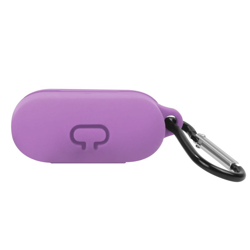 Insten Silicone Case Compatible with Airpods 3 3rd Generation 2021 Earbuds Protective Cover with Carrying Keychain for Girls Women Boys Men, Purple, 3 of 9