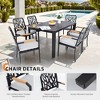 PAGED Patio Dining Chairs Aluminum Outdoor Dining Chairs with Cushions, Tapered Feet for Garden, Patio, Lawn - 2 of 4