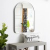 MAYEERTY Hanging Mirror Aluminum Alloy Thin Edge Right Angle Rectangle Gold 38x26x1in Double Sided - 2 of 4