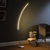 62.25-Inch Bradie Brushed Nickel LED Arc Tube Floor Lamp - 4 of 4
