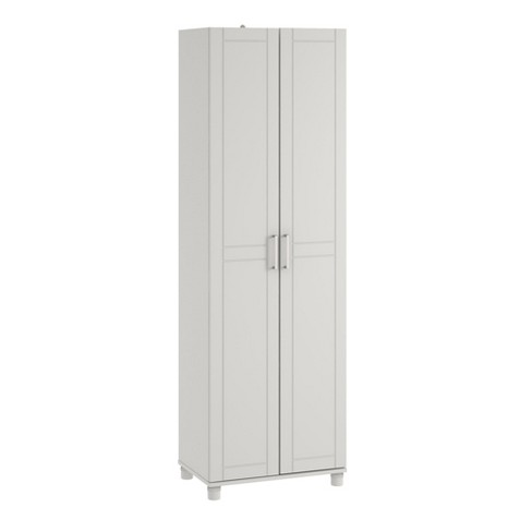 Ameriwood™ Home SystemBuild Kendall Storage Cabinet, 2 Drawers, 3 Shelves,  White