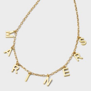 Bijoux Sport by Luv Aj MLB Gold Charm Letter Necklace - 1 of 4
