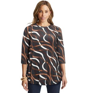 Jessica London Women's Plus Size Stretch Knit Swing Tunic - 1 of 4