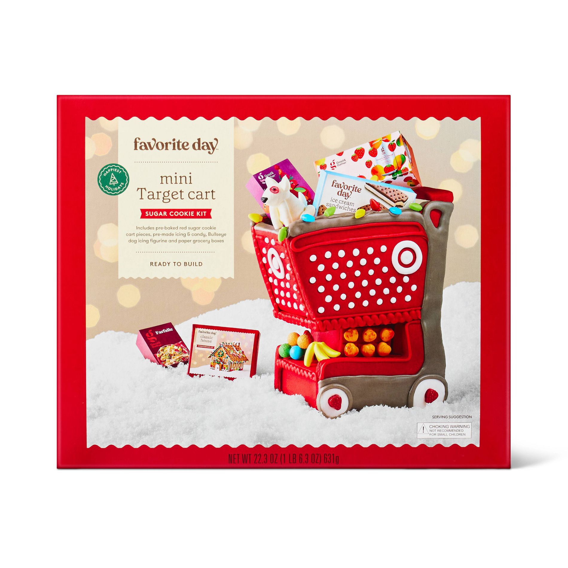 Mini Target Shopping Cart Christmas Cookie Kit - 22oz - Favorite Day™