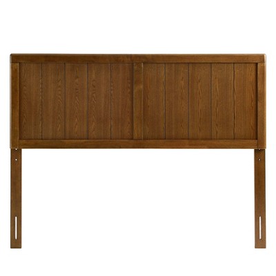 Robbie Queen Walnut Wood Panel Headboard
