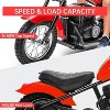 24V Electric Dirt Bike for Kids – 14 MPH Off-Road Motorcycle with Lights, Leather Seat & Safety Handbrake - 2 of 4