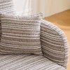 Aortzio 46.7"W Modern Boucle Mini Loveseat Sofa Chair with Pillows & Storage Pocket - 2 of 4