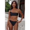 Moda Minx Iconic Isle 'Black' Campana One Shoulder Bikini Top - 3 of 4