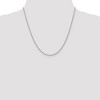 Black Bow Jewelry 1.8mm 14k White Gold Polished Round Cable Chain Necklace - 2 of 4