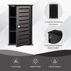 Tangkula Wall Mount Medicine Cabinet Multifunction Bathroom Storage Organizer Espresso - 4 of 4