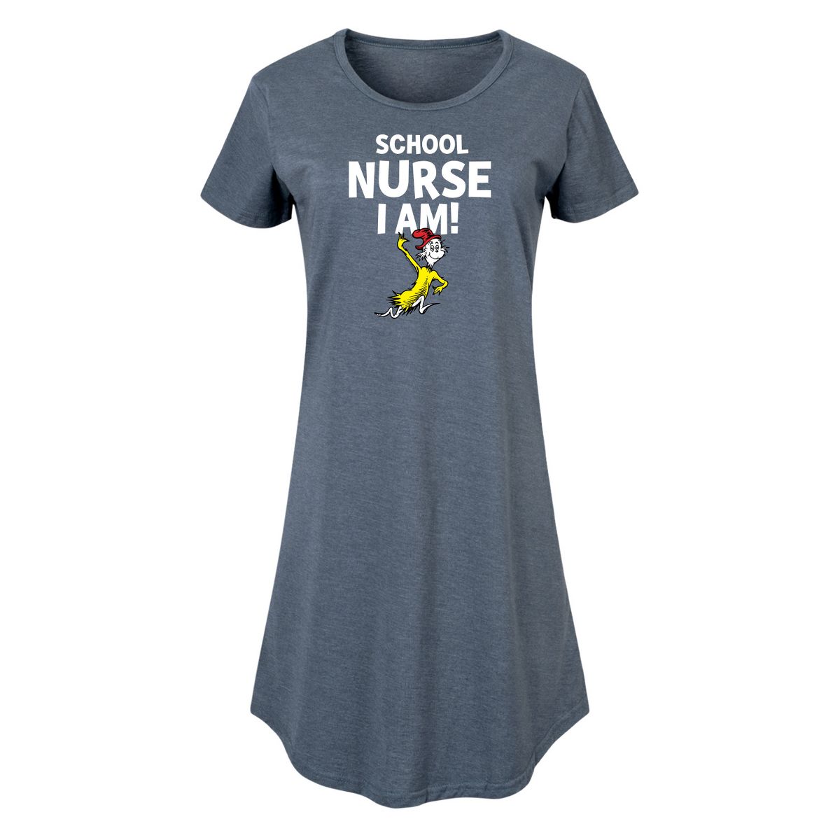 Women's - Dr. Seuss - School Nurse I Am Graphic T-shirt Dress